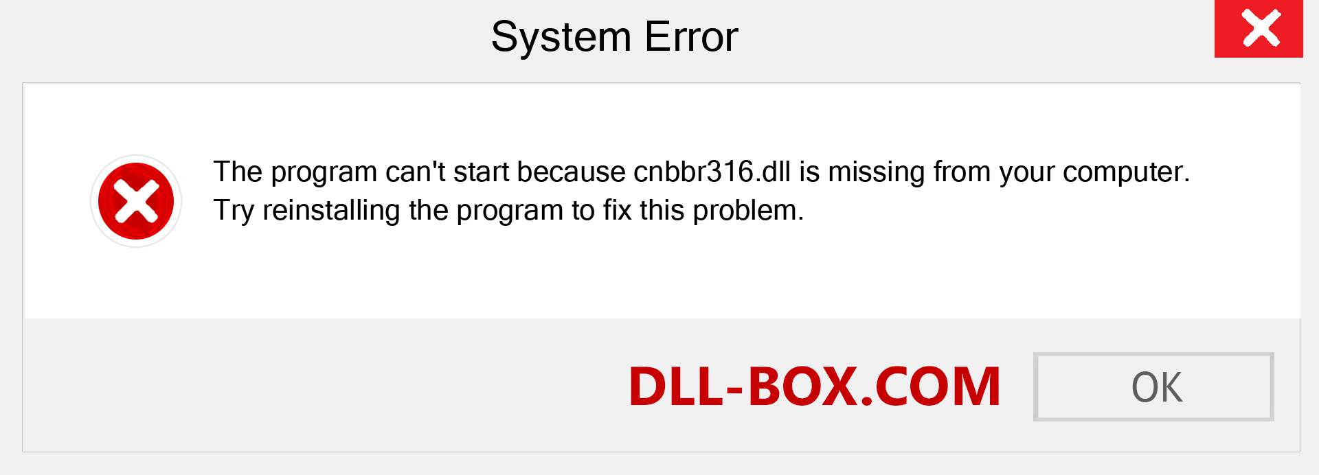  cnbbr316.dll file is missing?. Download for Windows 7, 8, 10 - Fix  cnbbr316 dll Missing Error on Windows, photos, images